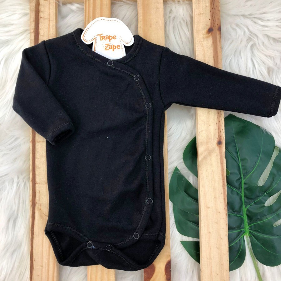 Body kimono M/l preto Liso